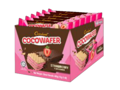 COCOALAND Cocowafer Flavoured Cream - Strawberry 12x480g