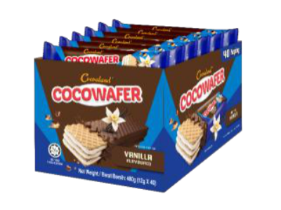 COCOALAND Cocowafer Flavoured Cream - Vanilla 12x480g