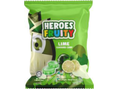 HEROES Fruity Flavoured Candy - Lime 24x120g