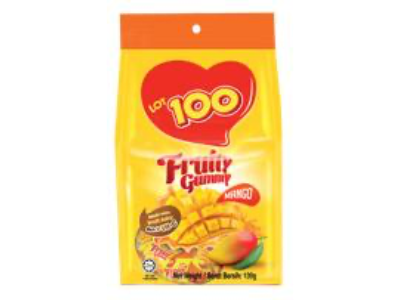 LOT 100 Fruit Gummy - Mango 24x130g