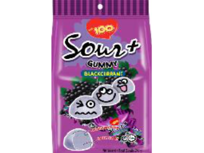 LOT 100 Sour + Gummy - Blackcurrant 12x270g