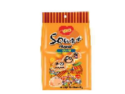 LOT 100 Sour + Gummy - Orange 24x95g