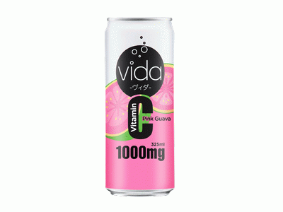 VIDA C Pink Guava Sparkling Drink 24x325ml