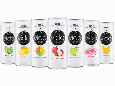 VIDA Zero Minty Lime Sparkling Drinks 24x325ml