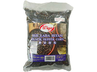 WIYA Black Peppercorns 10x500g